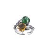 Gioielli Spadafora Gioielli | Anello Passion Couple Verde E Giallo