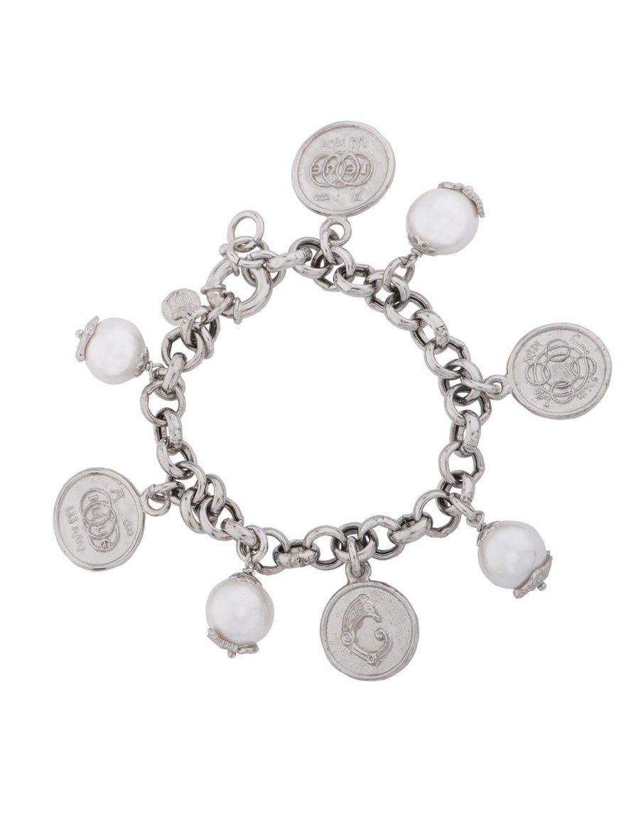 Gioielli Spadafora Gioielli | Bracciale Figurarum Coin E Perle