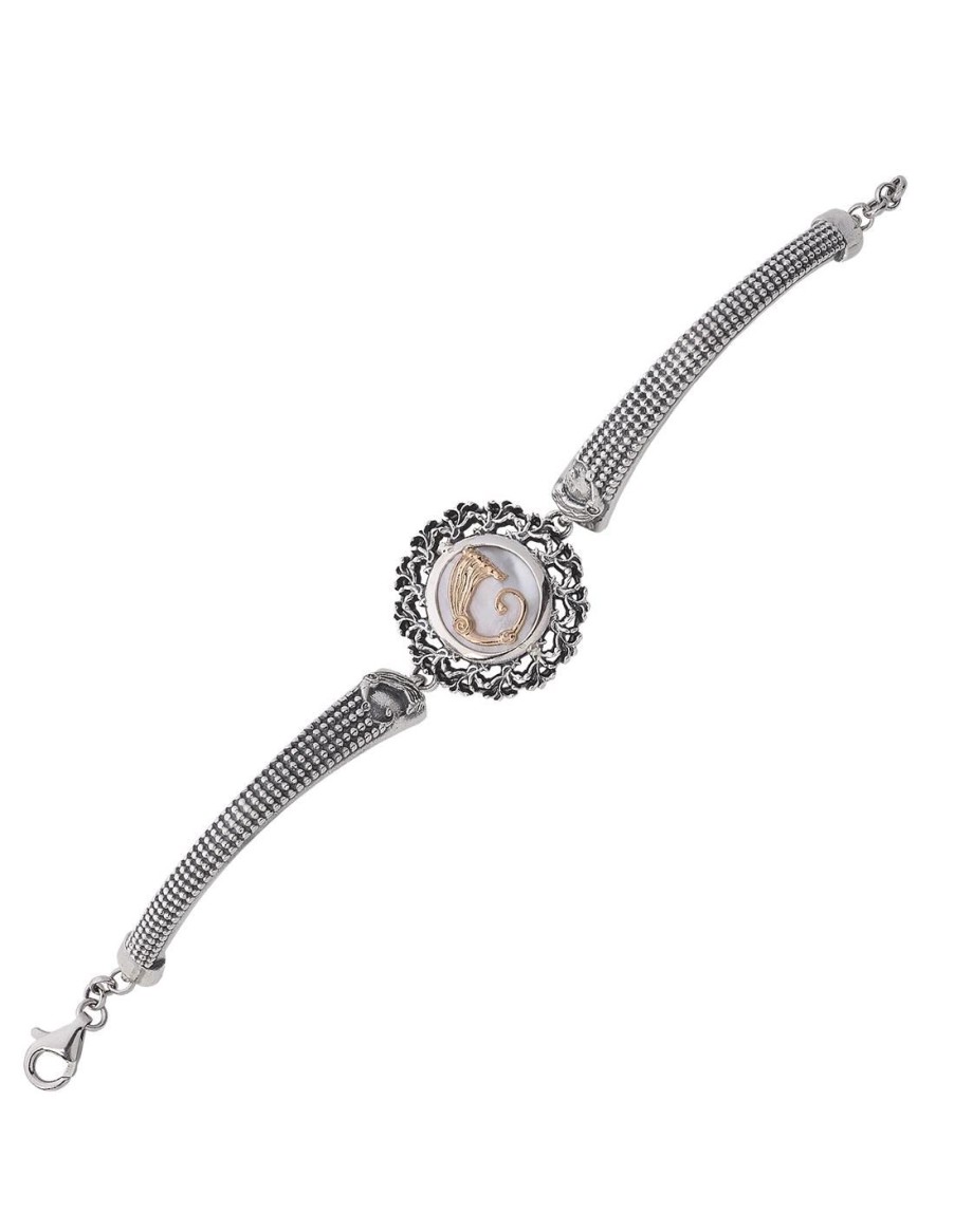 Gioielli Spadafora Gioielli | Bracciale Del Drago Cadre Bianco